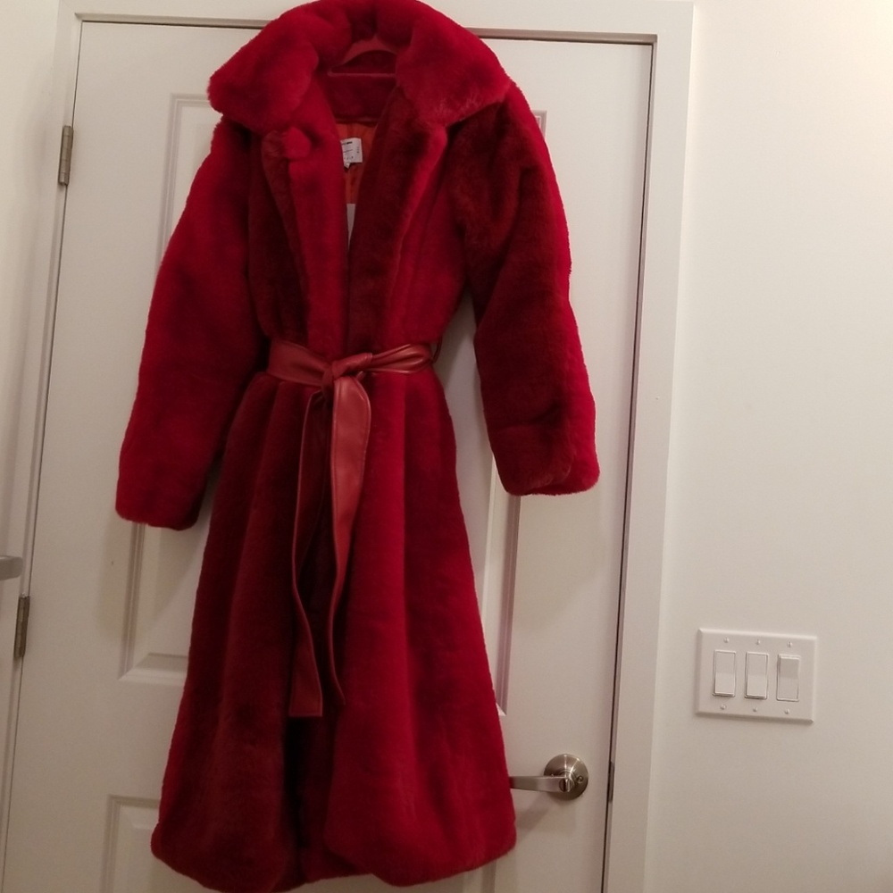 Red Faux Fur